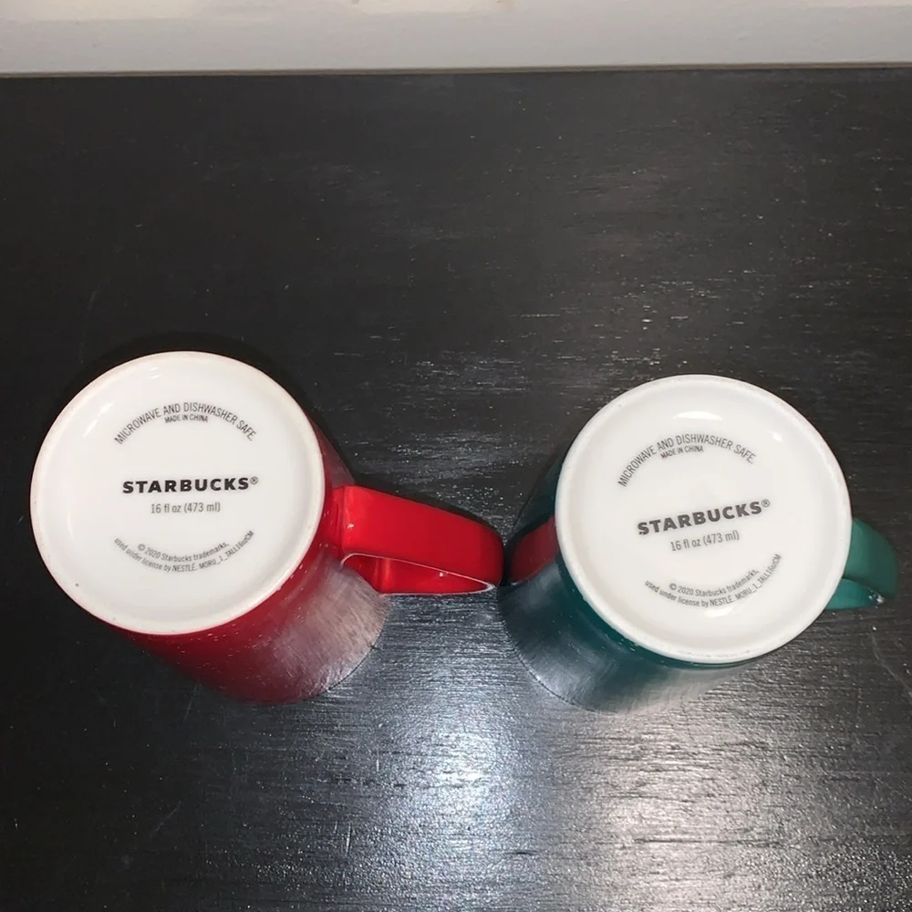 2‎ Starbucks 16 Oz Coffee Mugs.  2020.
